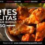 Promoción Martes de Alitas Papa Bills: todas las alitas que puedas comer por $160