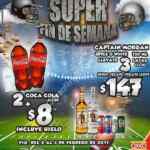 Promoción del Super Bowl en Oxxo: paquete de Captain Morgan + cervezas + refresco + hielos por $155