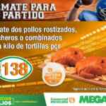 2 pollos rostizados rancheros o combinados + 1 kilo de tortillas por $138 pesos en Comercial Mexicana