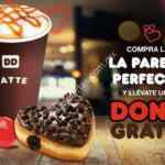 Promoción Dunkin Donuts San Valentín: Dona GRATIS en la compra de un café y una dona de corazón