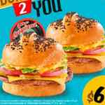 Promoción Sixties Burger San Valentín: 2 hamburguesas The Original por $69 el 14 de febrero