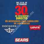 En Sears 30% de descuento en accesorios Levis y Dockers para hombre