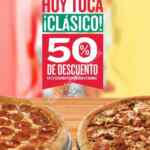 Segunda pizza a mitad de precio en Papa Johns por el clásico América vs Chivas