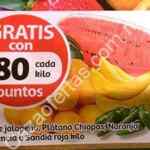 Ofertas Soriana en frutas y verduras 7 y 8 de febrero 2017: platano, naranja y sandía gratis con puntos
