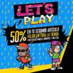 En Dpstreet segundo artículo a mitad de precio en toda la tienda