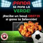 En Panda Express Bowl gratis si gana hoy la selección
