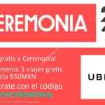 Código Uber de 3 viajes gratis ingresando VAMOSCEREMONIA