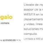 En el Palacio de Hierro asador Weber de regalo en la compra de $20,000 o más