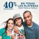En Old Navy 40% de descuento en todas las playeras y shorts este fin de semana