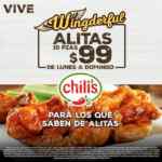 Wingderful Day Chilis ahora es válido de lunes a domingo (10 alitas por $99 y cervezas a $22)