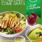 Promoción cumpleañeros Super Salads: Come gratis el día de tu cumpleaños