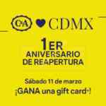 Promoción C&A Reapertura: Gift cards para los primeros 100 mañana sábado 11 de marzo