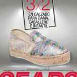 En Sears 3x2 en calzado y zapatos para toda la familia