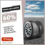60% de descuento en la segunda llanta en Soriana Mercado y Express hoy
