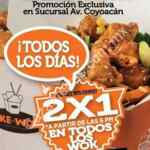 En Take A Wok 2x1 todos los días después de las 6pm en sucursal Coyoacán