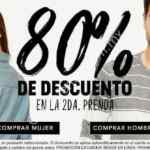 80% de descuento en la segunda prenda en la tienda en línea de Promoda