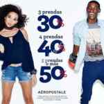 En Aéropostale del 30% al 50% de descuento comprando de 3 a 5 prendas