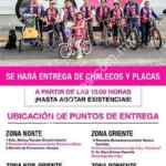 Chalecos y placas Gratis para bicicletas hoy 19 de abril en CDMX