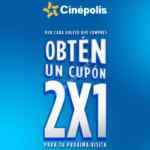En Cinépolis compra un boleto y llévate un cupón 2x1 para tu próxima visita