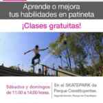 Clases de patineta gratis los sábados y domingos en el skatepark de Constituyentes