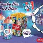 Combo Cinemex Día del Niño: 1 palomitas grandes + 2 Icee por $169