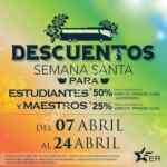 Descuentos Semana Santa autobuses Estrella Roja: 50% estudiantes y 25% maestros