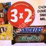 En Farmacias Guadalajara 3x2 en chocolates Snickers, Milky Way y M&Ms