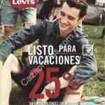 En Levis promoción de vacaciones con 25% de descuento y 6 meses sin intereses
