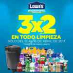En Lowes 3x2 en todo limpieza del 13 al 16 de abril