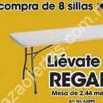 En Office Max mesa Gratis en la compra de 8 sillas plegables