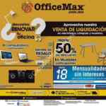 En Office Max Venta de liquidación en electrónica, cómputo y muebles