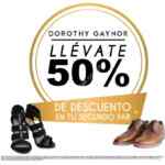 En Dorothy Gaynor 50% de descuento en segundo par de zapatos (de hombre y mujer)
