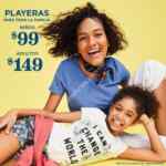 En Old Navy playeras de niños a $99 y de adulto a $149 hoy y mañana