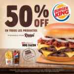 50% de descuento en Burger King al pedir por Rappi (sólo hoy)