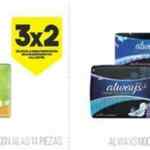 En Farmacias San Pablo 3x2 en toallas Always y Naturella