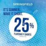 En Springfield 25% de descuento en playeras y shorts