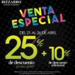 Venta especial Bizzarro del 21 al 26 de abril: 25% en relojes + 10% adicional