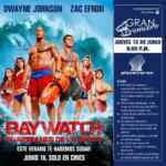 Boletos dobles gratis para la premiere de Baywatch (Guardianes de la Bahía) si compras $300 en Plaza Carso