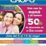 Promoción Laboratorios Chopo Día de las Madres: 50% de descuento en segundo estudio