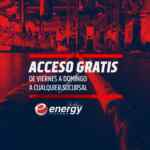 Acceso gratis a gimnasios Energy Fitness del viernes 26 al domingo 28 de mayo