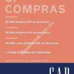 En GAP del 20% al 40% de descuento dependiendo el monto de tu compra