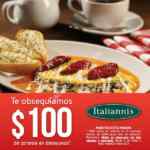 En Italiannis Buenavista $100 de descuento en desayunos los sábados y domingos