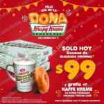 Promoción Krispy Kreme Día de la Dona 2 de junio 2017: Docena glaseada a $99 + Kaffe Kreme gratis