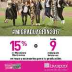 Promoción Liverpool graduaciones: 15% en monedero o 9 MSI en ropa para graduación