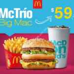 Nuevo cupón McDonalds McTrío de Big Mac a sólo $59 pesos