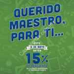 Promoción Día del Maestro El Portón: 15% de descuento en el total de la cuenta