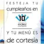 Promoción cumpleañeros restaurantes El Diez: Menú de cortesía con corte y vino la semana de tu cumpleaños