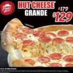 Hut Cheese grande con orilla de queso a sólo $129 en Pizza Hut