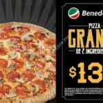 En Benedettis pizza grande de 2 ingredientes a $139