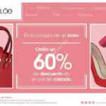 Promoción Cloe Día de las Madres: 60% de descuento en zapatos en la compra de un bolso